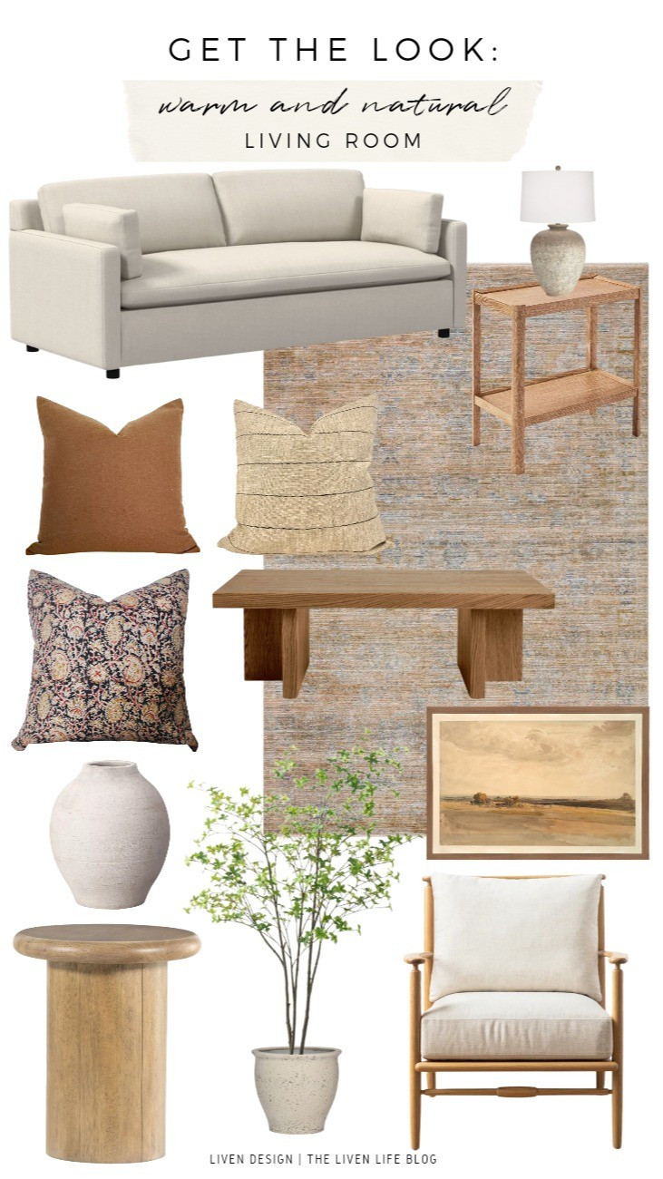 Warm and natural living room. Home decor. Earth tones. Modern. Boho. Laidback

#LTKSeasonal #LTKSaleAlert #LTKHome