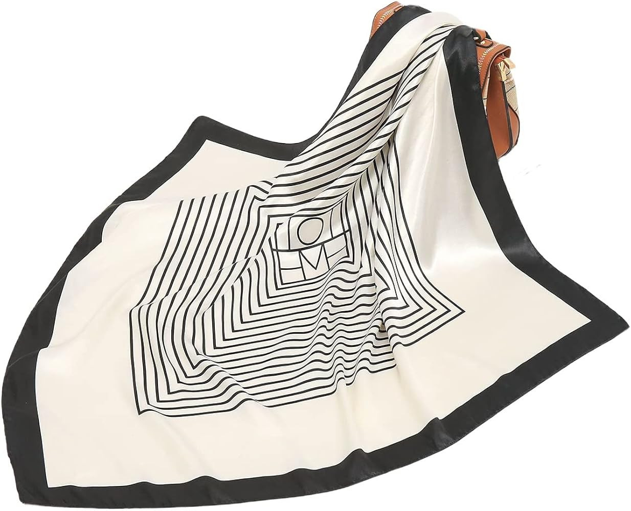 FAIRYGATE Damen Quadratischer Schal Satin Kopftuch Bandanas Haarschal Schal für Damen 90x90cm 76 | Amazon (DE)