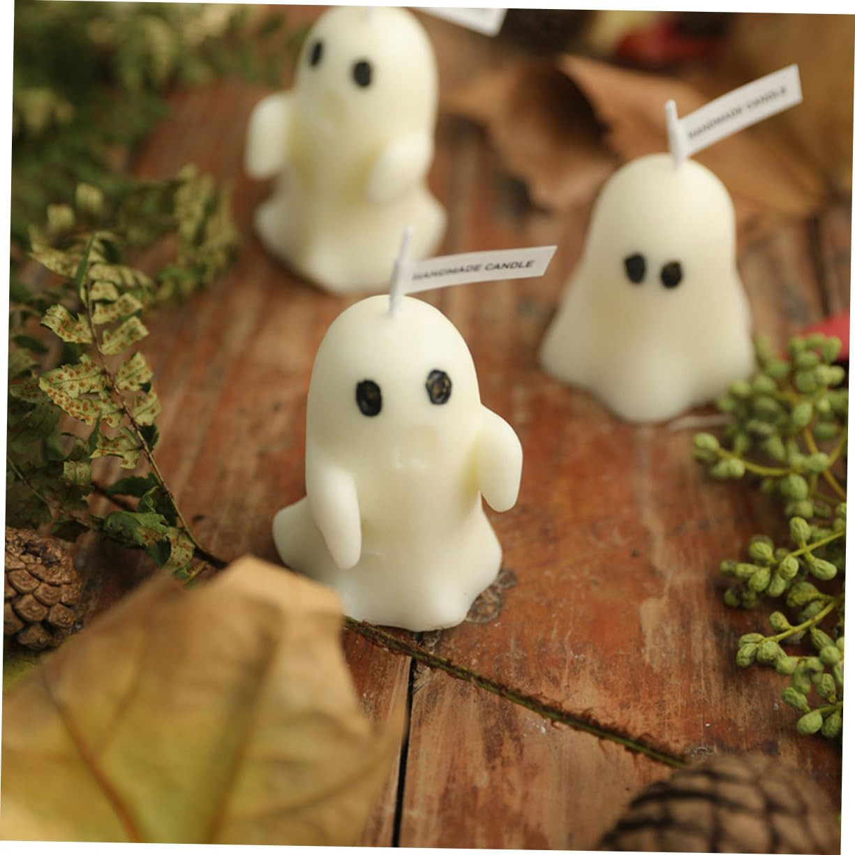 Garneck 2pcs Ghost Candle Decoration Halloween Props Ghost Decor Tabletop Decor Party Aroma Candl... | Amazon (US)