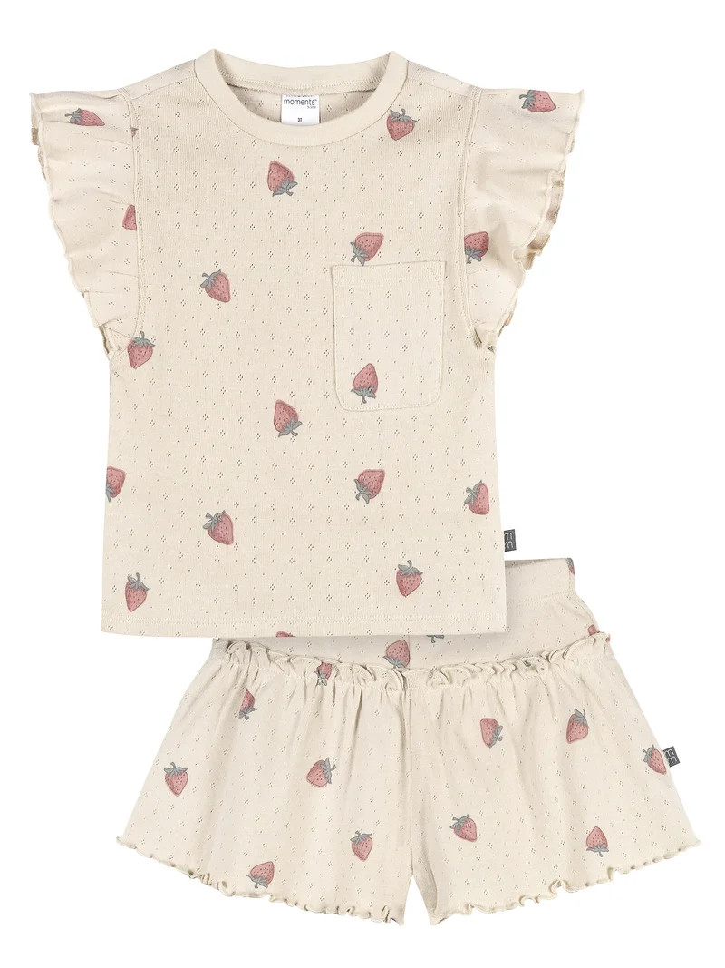 Modern Moments by Gerber Toddler Girl Top and Short Set, Sizes 12 Months - 5T | Walmart (US)