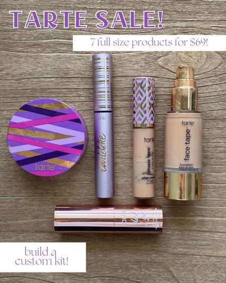 Tarte cosmetics sale! Build a custom kit! 7 full sized items for $69! 
Such a good deal! $232 value! 

#LTKSaleAlert #LTKBeauty