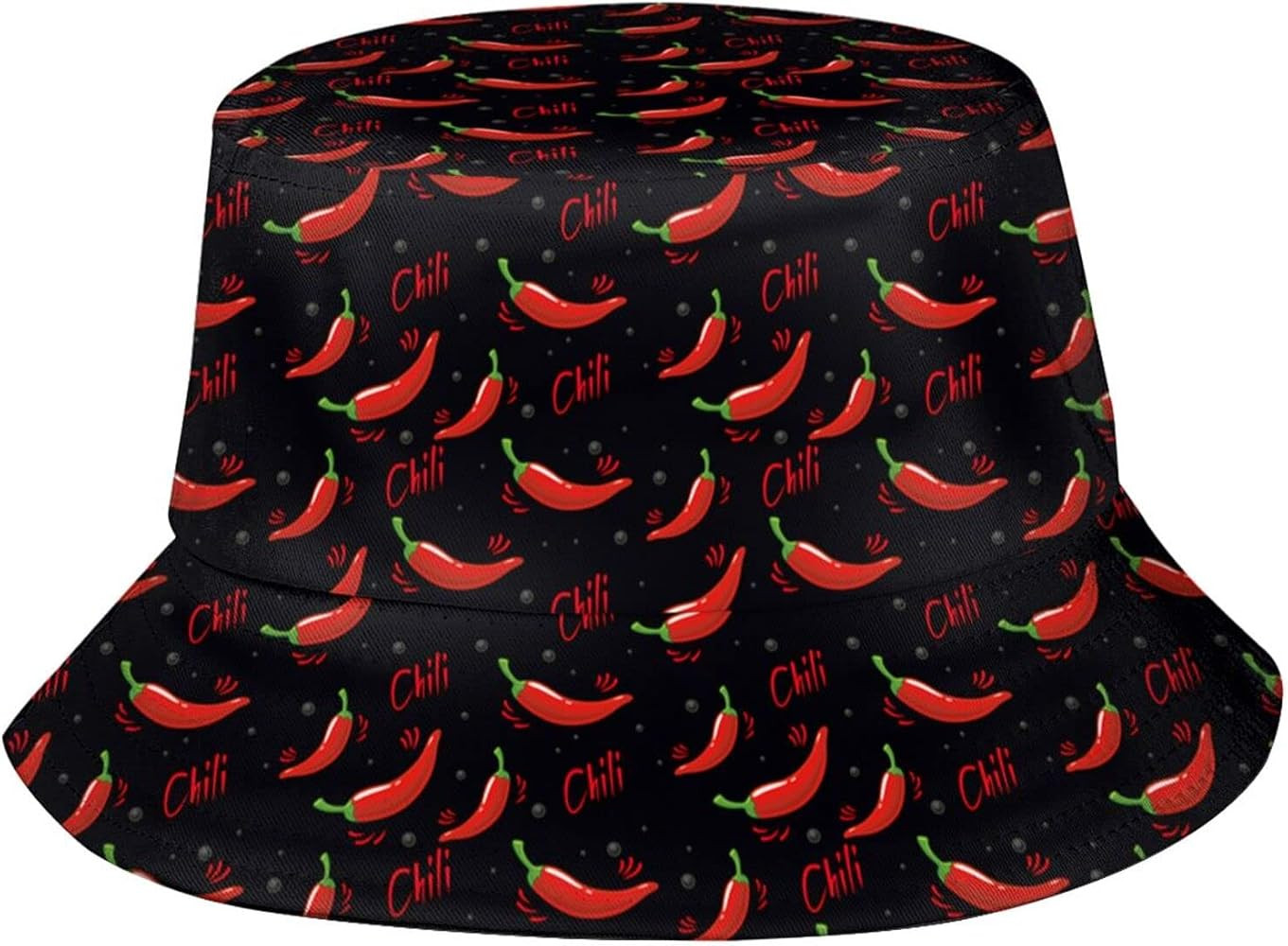 XVBCDFG Chilli Pepper Bucket Hat Funny Cinco De Mayo Fisherman Hat Summer Sun Cap Packable Travel... | Amazon (UK)