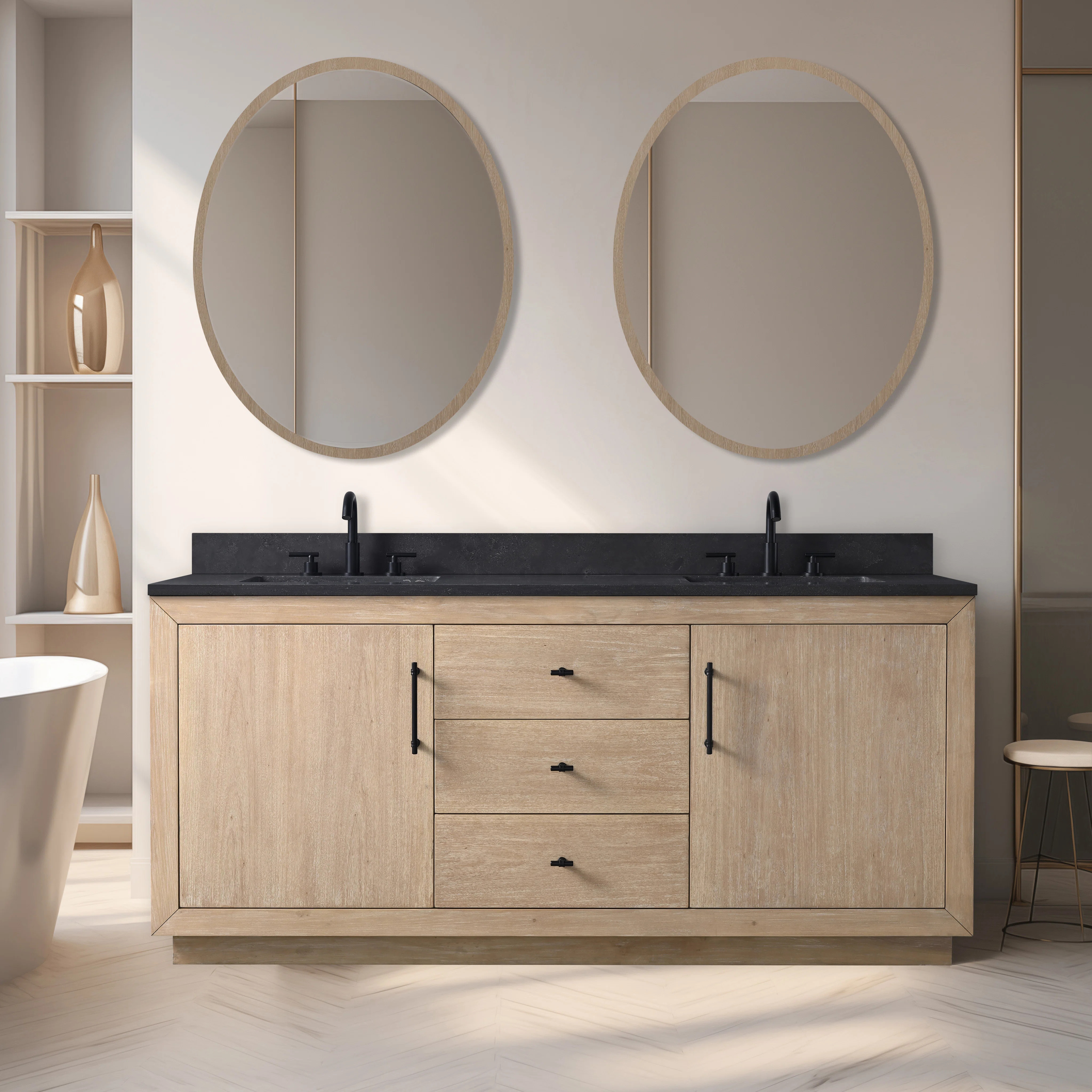 72" Free Standing Double Bathroom Vanity | Wayfair North America