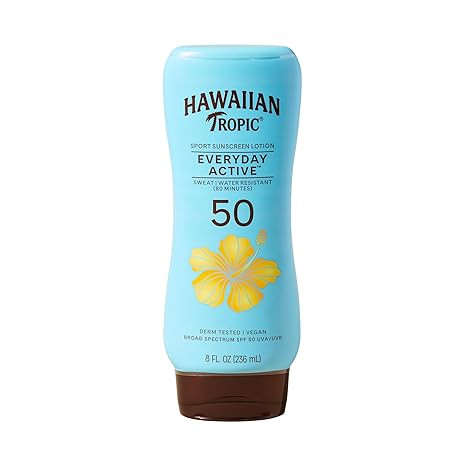 Hawaiian Tropic Everyday Active Sunscreen Lotion, SPF 50 Sunblock, 8 Fl Oz | Amazon (US)