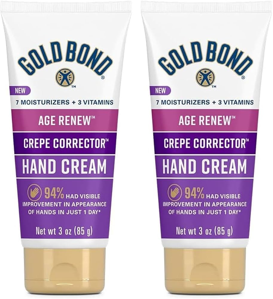 Gold Bond Age Renew Crepe Corrector Hand Cream, Replenishing & Smoothing Formula, 3 oz. (Pack of ... | Amazon (US)