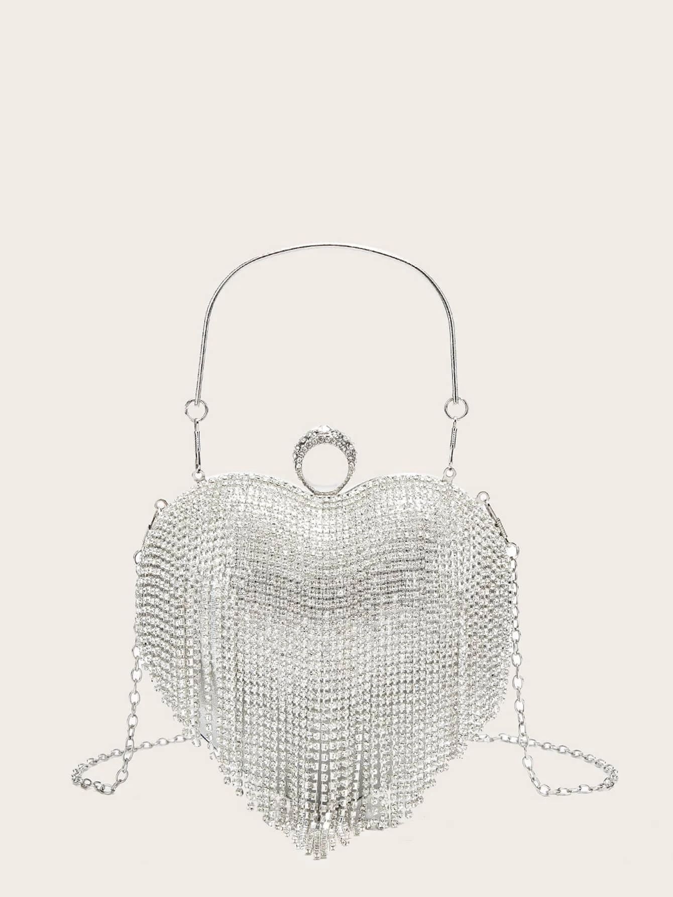 Rhinestone Decor Chain Clutch Bag | SHEIN