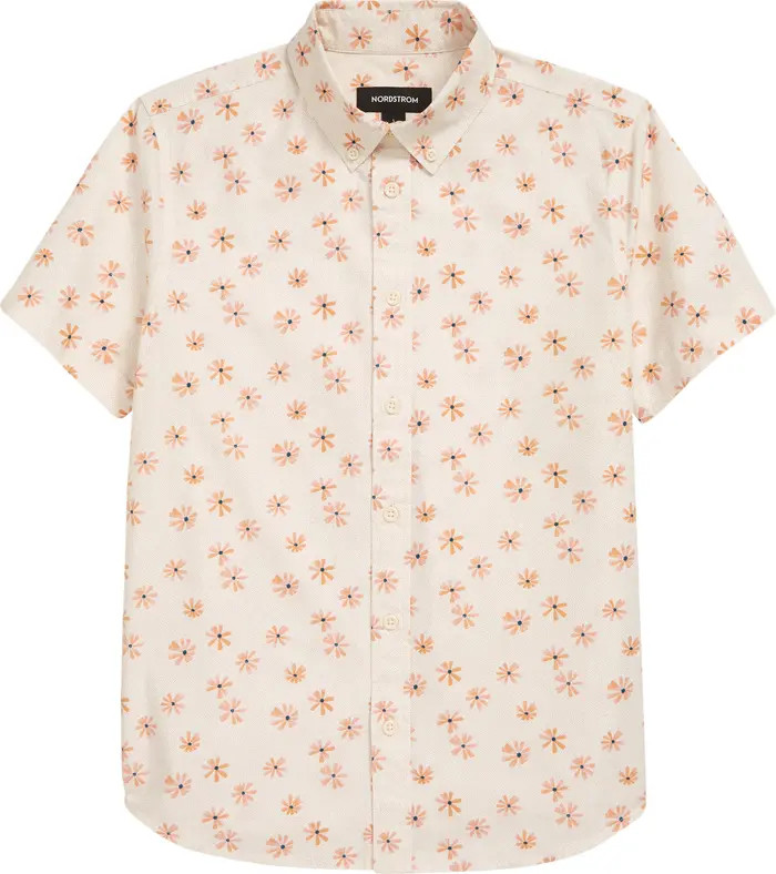 Nordstrom Kids' Tilden Print Button-Down Shirt | Nordstrom | Nordstrom