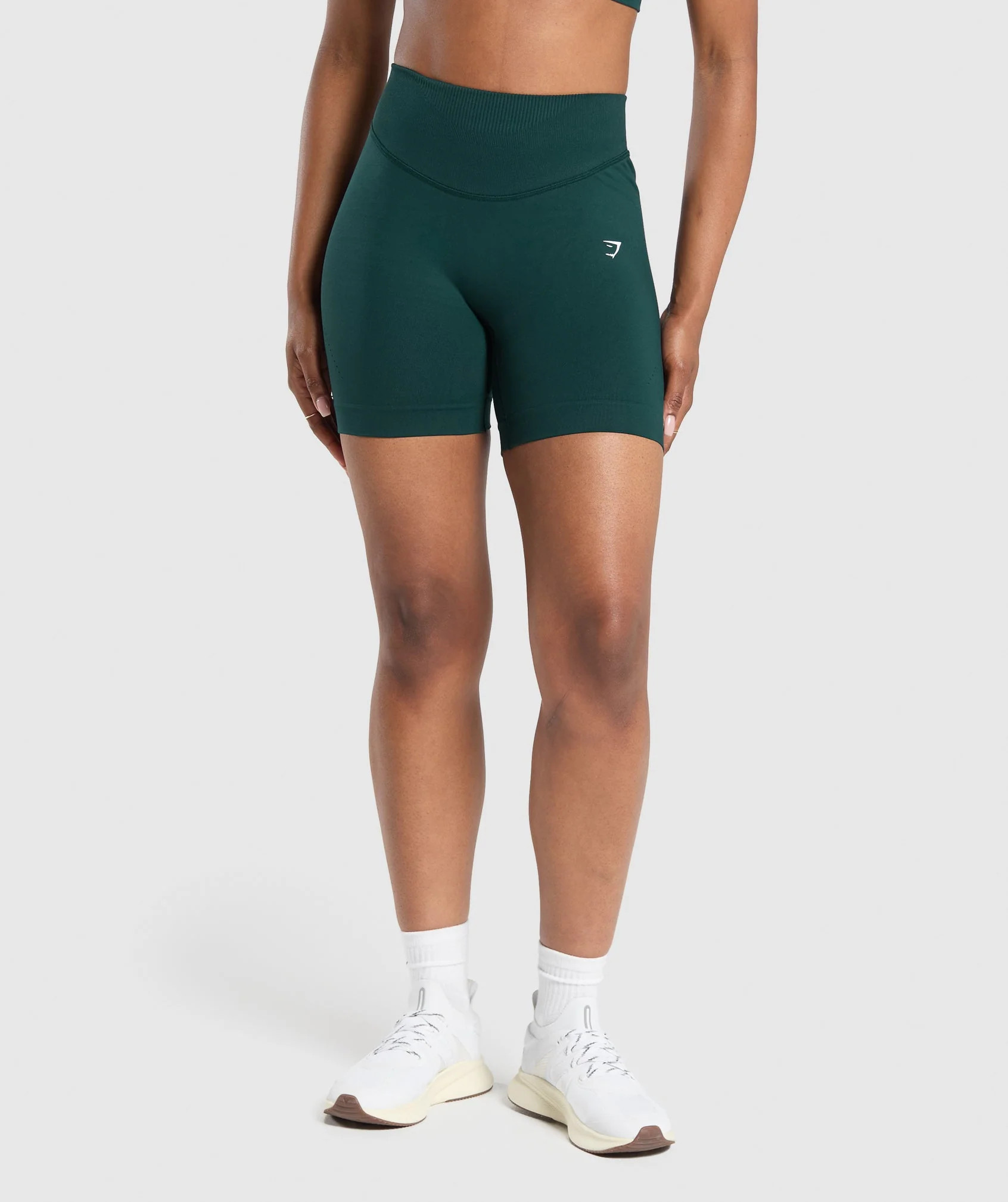 Gymshark Sweat Seamless Shorts - Strong Teal | Gymshark CA