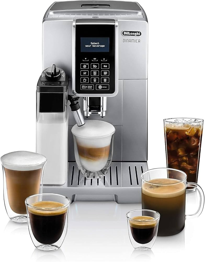 De'Longhi Dinamica with LatteCrema System and LCD Display, Silver (Renewed) | Amazon (US)