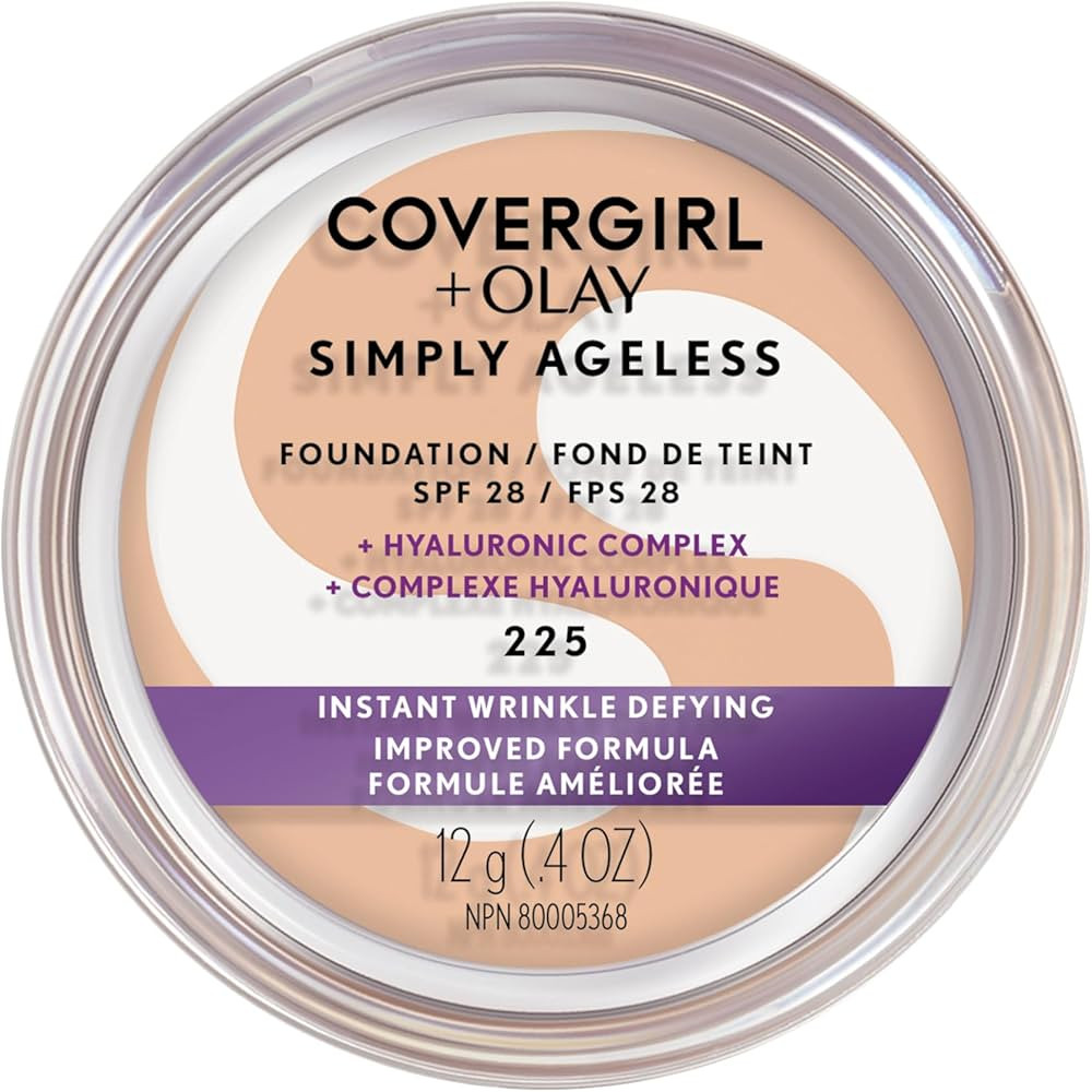 Covergirl - Simply Ageless Instant Wrinkle Defying Foundation With Hyaluronic Complex, Vitamin C,... | Amazon (CA)