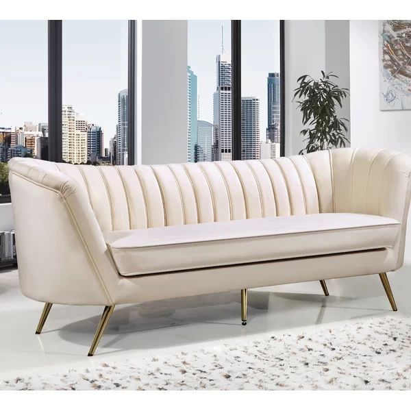 Tiberius 88'' Velvet Sofa | Wayfair North America