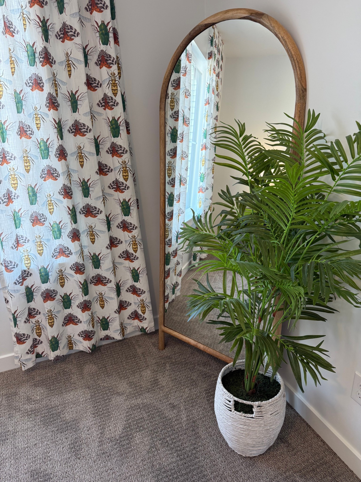 This wooden arch mirror was so cute in this corner space! Really gave the room a little more character. 

#LTKHome