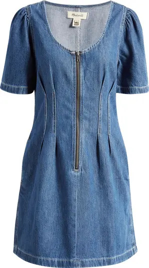 Denim Darted Minidress | Nordstrom