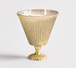 Fluted Mercury Candle - Laurel &amp; Incense | Pottery Barn (US)