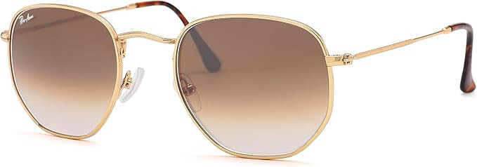 Pro Acme Small Square Sunglasses for Women Men 100% Real Glass Lens Hexagonal Frame | Amazon (US)