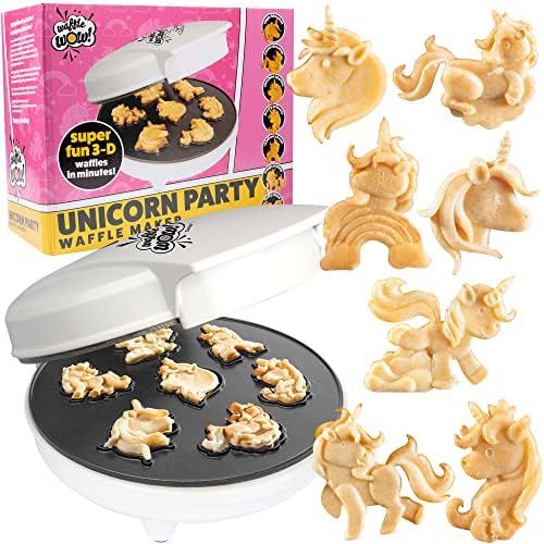 Amazon.com: Unicorn Mini Waffle Maker- Creates 7 Different Unicorn Animal Shaped Waffles in Minut... | Amazon (US)