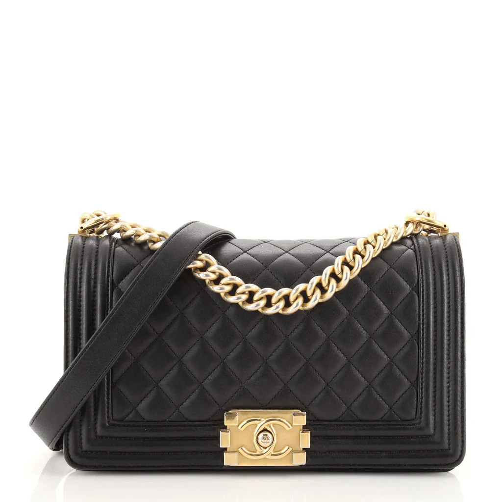 Boy Flap Bag Quilted Lambskin Old Medium | Rebag