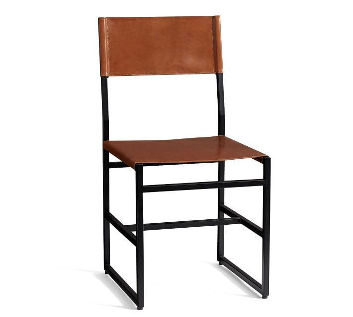 Hardy Leather Dining Chair | Pottery Barn (US)