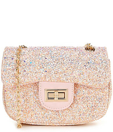 GB Girls Sequin Glitter Crossbody - Pink | Dillard's