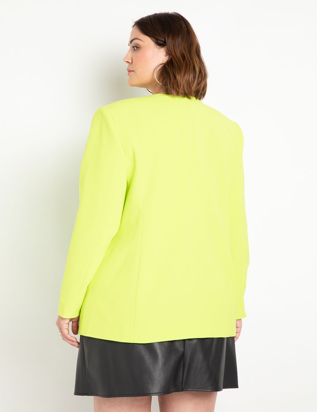 Strong Shoulder Blazer | Women's Plus Size Coats + Jackets | ELOQUII | Eloquii