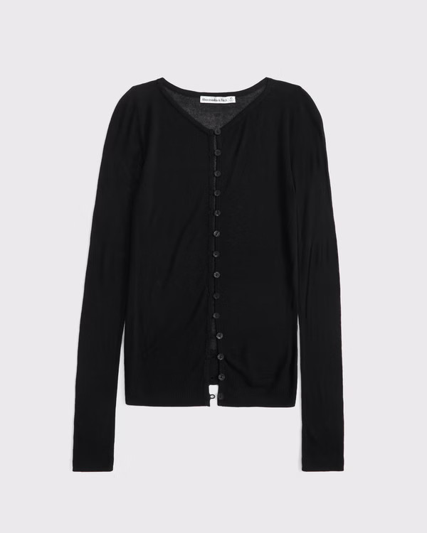 Women's Sheer Slash Cardigan | Women's New Arrivals | Abercrombie.com | Abercrombie & Fitch (US)