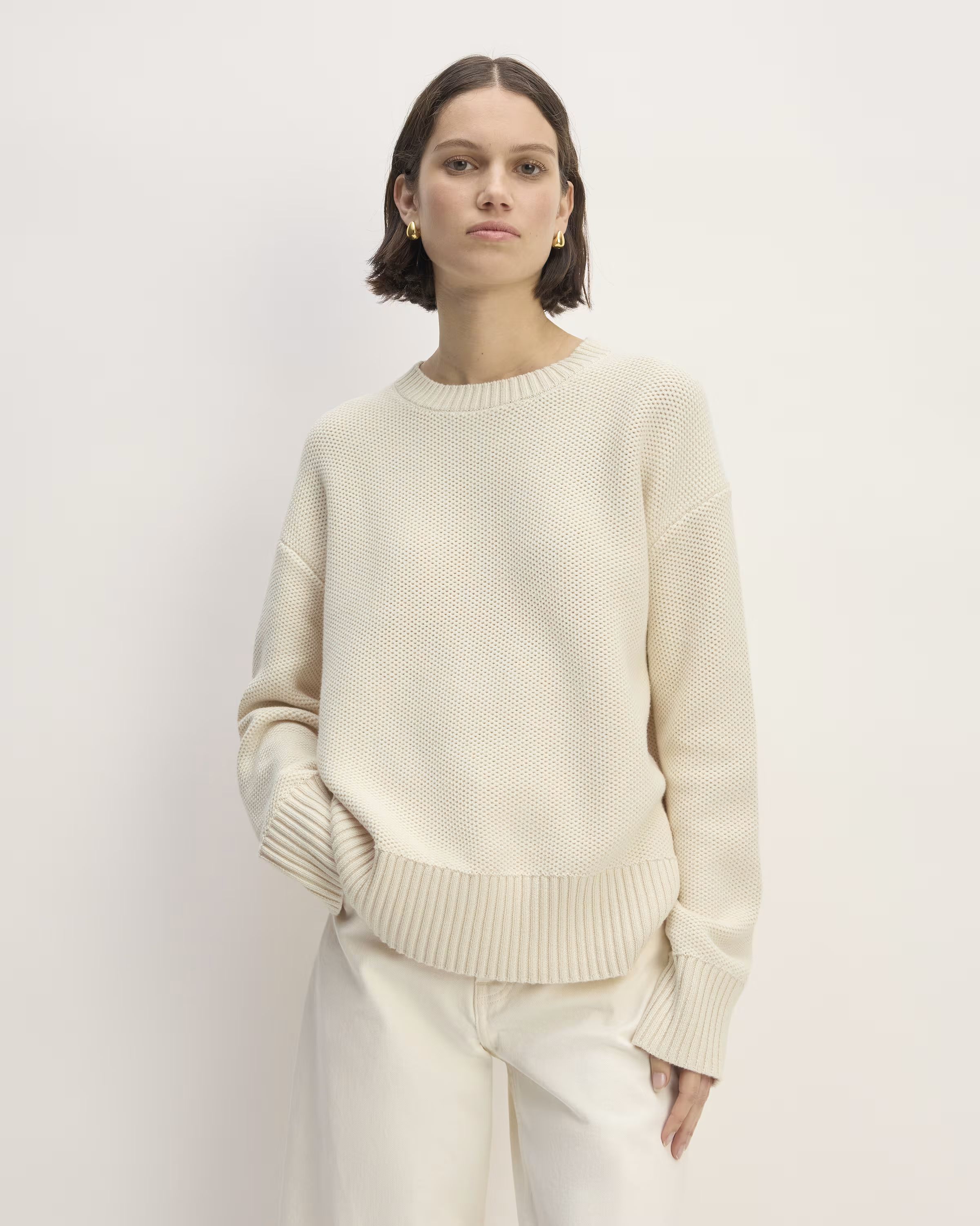 The Cotton Honeycomb Square Crew€1405.0 (1 Review)5.0 out of 5 stars. 1 review Price includes d... | Everlane
