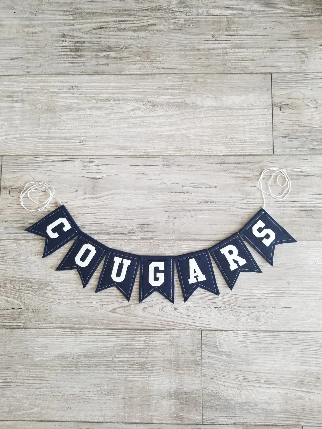 BYU Cougars Notched Letterman Bunting, Brigham Young University, BYU Cougars | Etsy (US)
