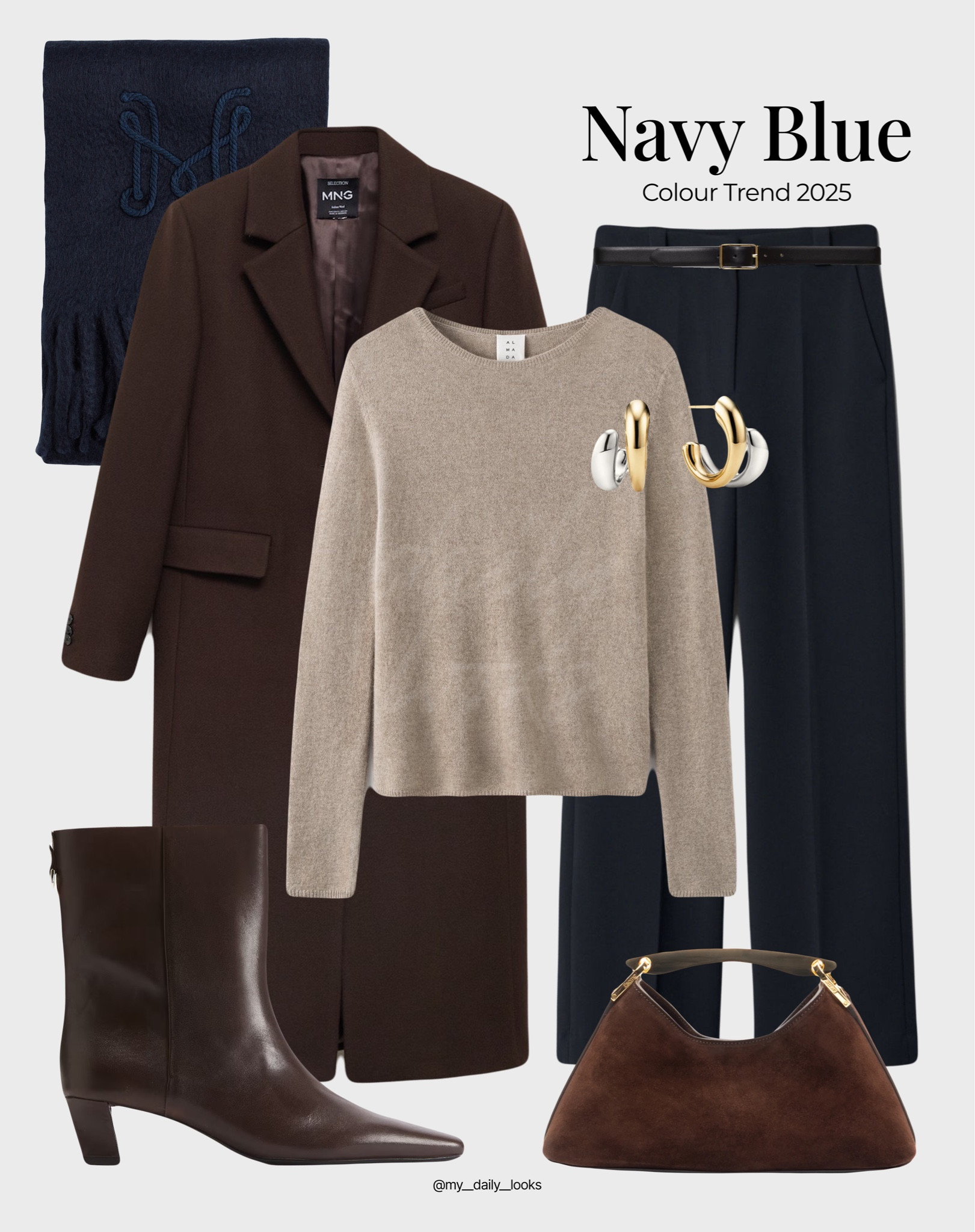 Navy blue + chocolate brown colour combination for your winter/pre-spring looks. 

Check out more styling ideas in my profile. 

Tags: navy blue, deep blue, azul marino, winter style, pre-spring, winter style, winter outfit, spring outfit, winter fashion, spring fashion, easy styling, simple everyday look, chic & basic outfit, Parisian look, casual outfit, capsule wardrobe, office look, brunch style, high street.


#LTKstyletip #LTKbag #LTKwinter