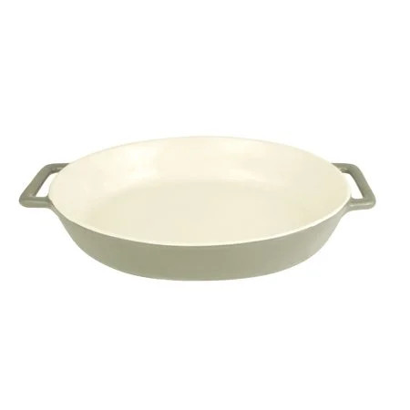 Le Regalo Oval Non-Stick Stoneware Baking Dish with Handles - 14" x 9.25'' x 2.25" | Walmart (US)