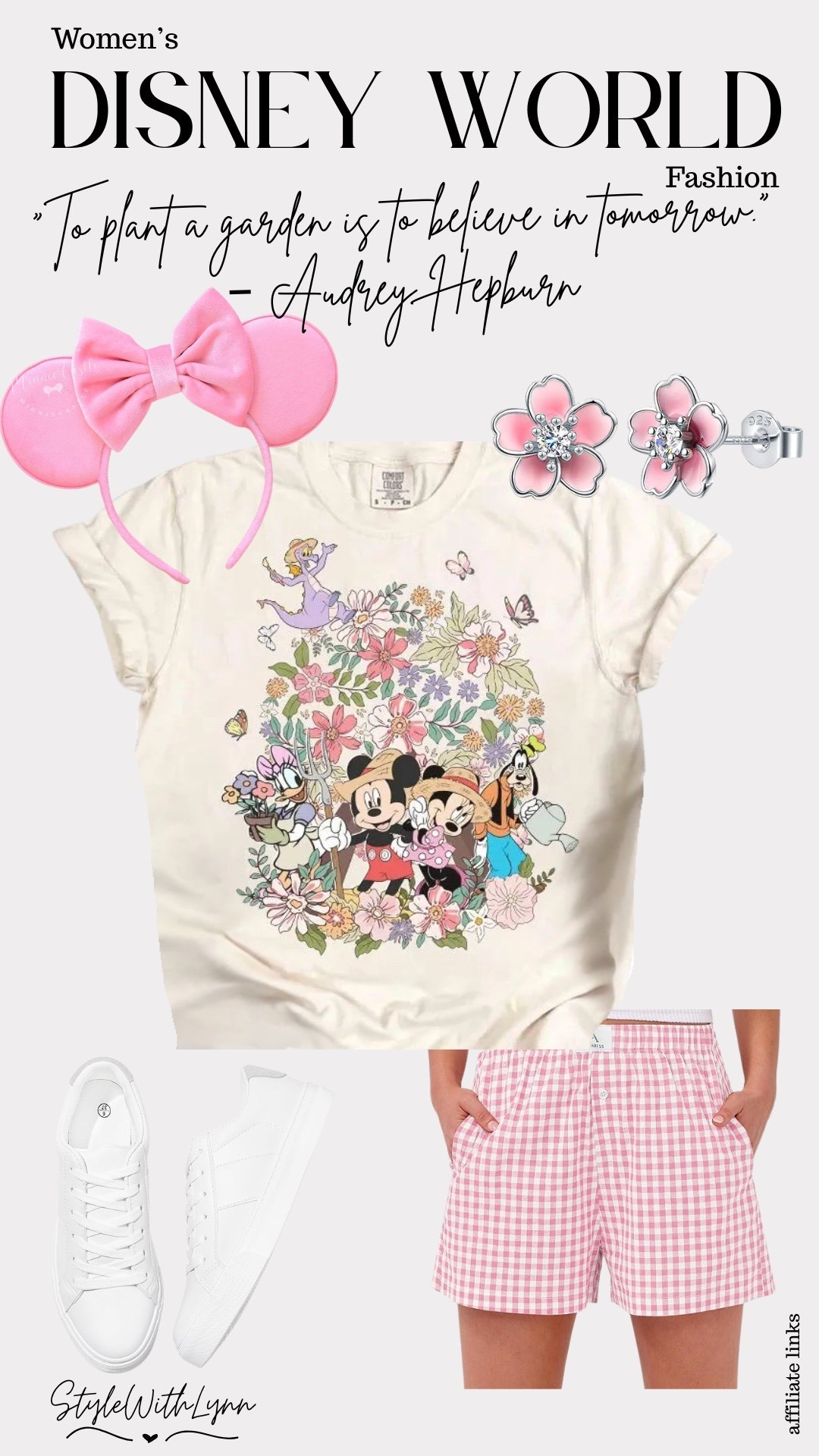 If you’re planning a spring Disney trip, this is your sign to pack the florals.🌺🌿 Perfect for EPCOT's Flower and Garden Festival starting on March 4, 2026!

Everything is linked in my LTK 💕

#DisneyVacation #VacationOutfit

                  


disney world women’s outfits, epcot flower and garden outfit, spring disney outfits, disney graphic tee women, floral disney shirt, pink gingham shorts outfit, minnie mouse ears pink, disney sneakers outfit, casual disney park outfit, disney park style women, epcot festival outfit, disney vacation outfits, cute disney outfits for women, comfortable disney world outfit 

 #LTKootd #LTKTravel