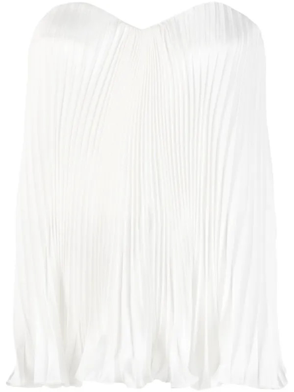 STYLAND Pleated Strapless Top - Farfetch | Farfetch Global