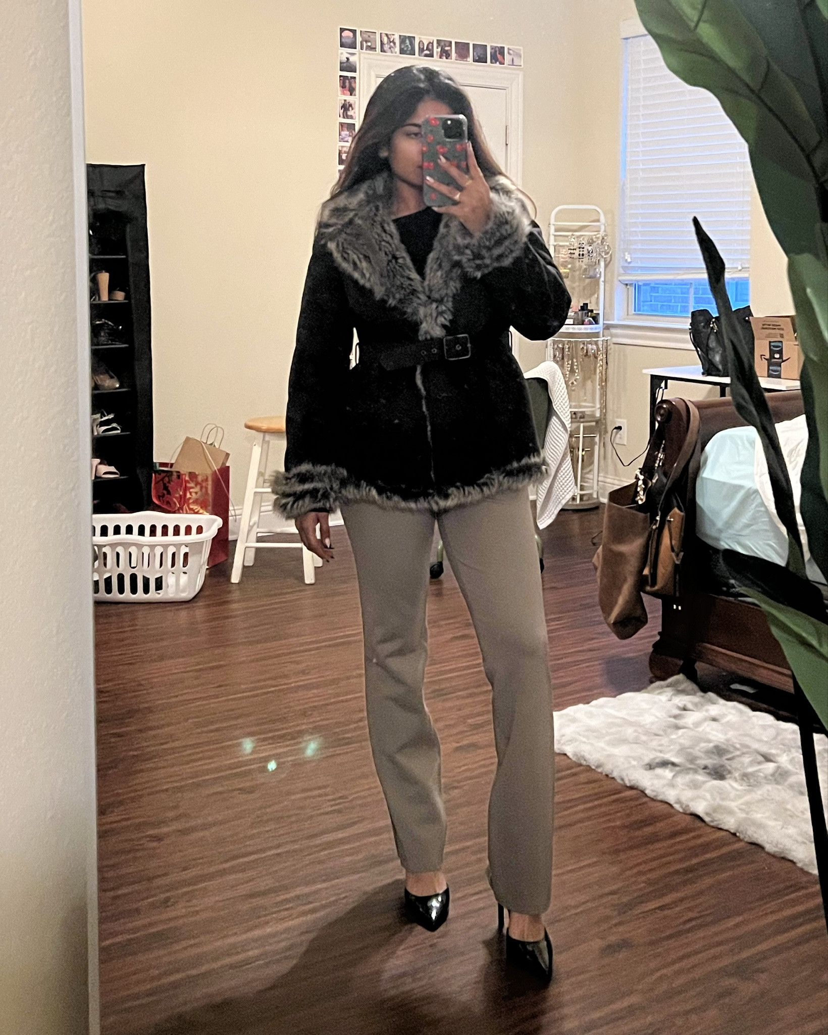 I thrifted this black jacket with fur lining and I’m absolutely in loveeeee! I’ve attached similar!

#LTKStyleTip #LTKWorkwear #LTKSaleAlert