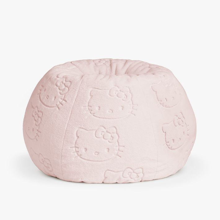 Hello Kitty® Pink Faux Fur Bean Bag Chair | Pottery Barn Teen