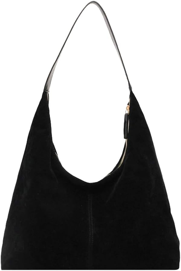 Vintage Suede Hobo Bags for Women Slouchy Suede Tote Top-handle College Bag Satchels Fall Winter ... | Amazon (US)
