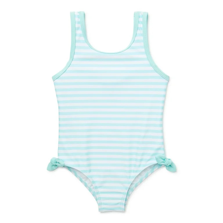 Wonder Nation Toddler Girl One-Piece Swimsuit, Sizes 12M-5T | Walmart (US)