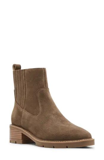 Blondo Heartly Block Heel Boot in Taupe Suede at Nordstrom Rack, Size 8 | Nordstrom Rack