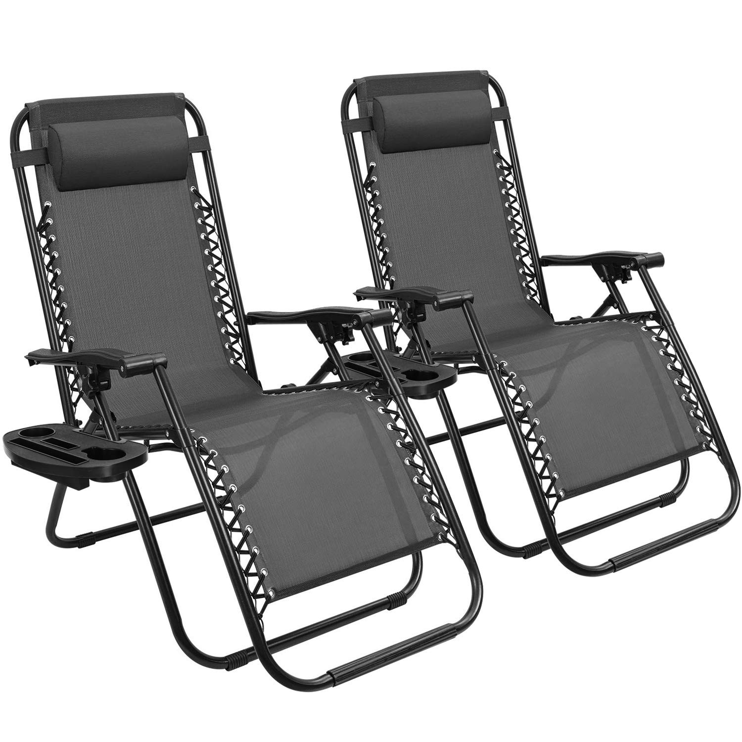 Devoko Patio Zero Gravity Chair Outdoor Free Folding Adjustable Chaise Lounge Chairs Beach Pool S... | Amazon (US)