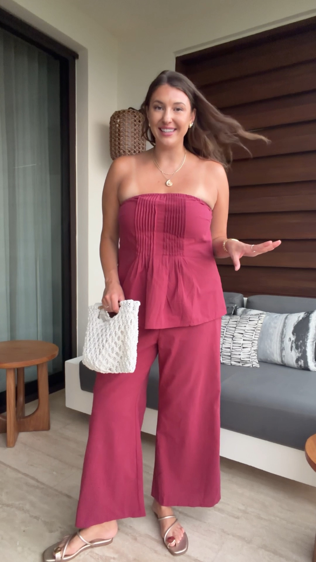 This set is the definition of easy.
Throw-on-and-go, flattering in all the right places, and somehow works for both daytime wandering and dinner plans. The top stays put, the pants are comfy (not stiff), and it packs so well for vacation. I break down fit + sizing in the video — everything is linked here.

Amazon fashion | amazon womens fashion | amazon vacation outfits | amazon matching set | amazon two piece set | amazon summer outfit | amazon resort wear | amazon vacation style | amazon cruise outfits | beach vacation outfits | midsize vacation fashion | amazon outfit ideas

#LTKMidsize #LTKgrwm #LTKFindsUnder100