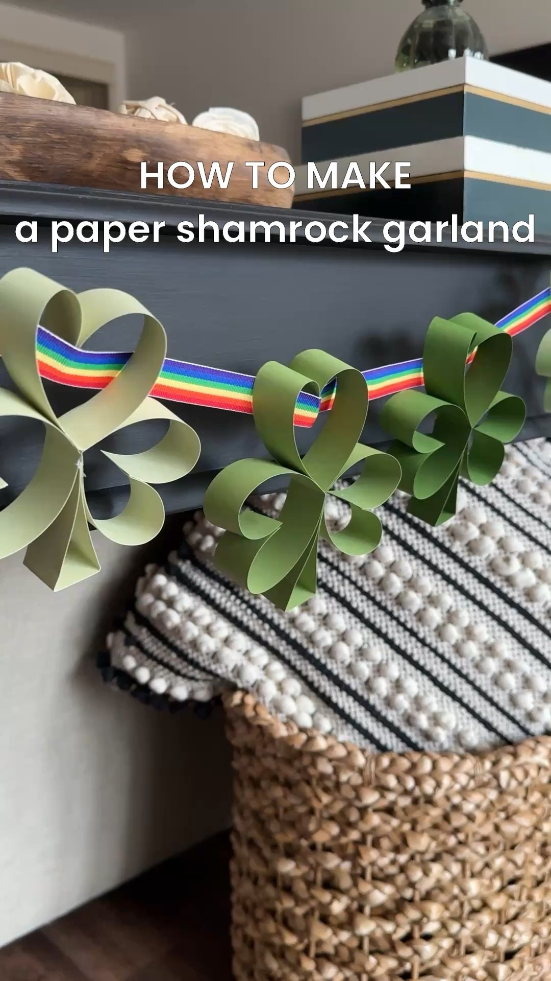 SO CUTE for St Patrick’s Day! 

Make a DIY paper shamrock garland to decorate your windows, mantel, bookcase, console table, and more.

The rainbow ribbon adds the perfect, festive touch.

Home decor | DIY | crafts | party decor | party decoration | spring decor | spring decoration | St. Patrick’s Day | St. Paddy’s 


#LTKKids #LTKSeasonal #LTKHome