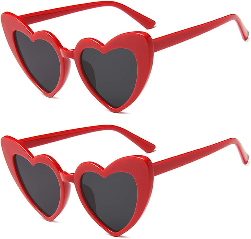 Red heart Sunglasses 2 Pack | Amazon (US)