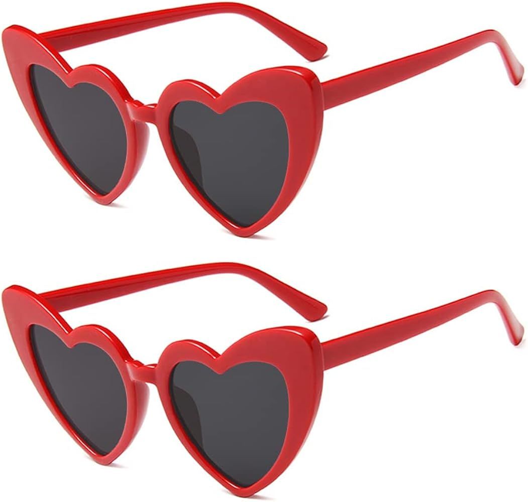 Red heart Sunglasses 2 Pack | Amazon (US)