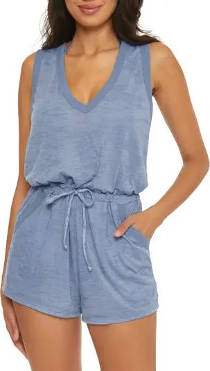 Beach Date Open Back Cover-Up Romper | Nordstrom