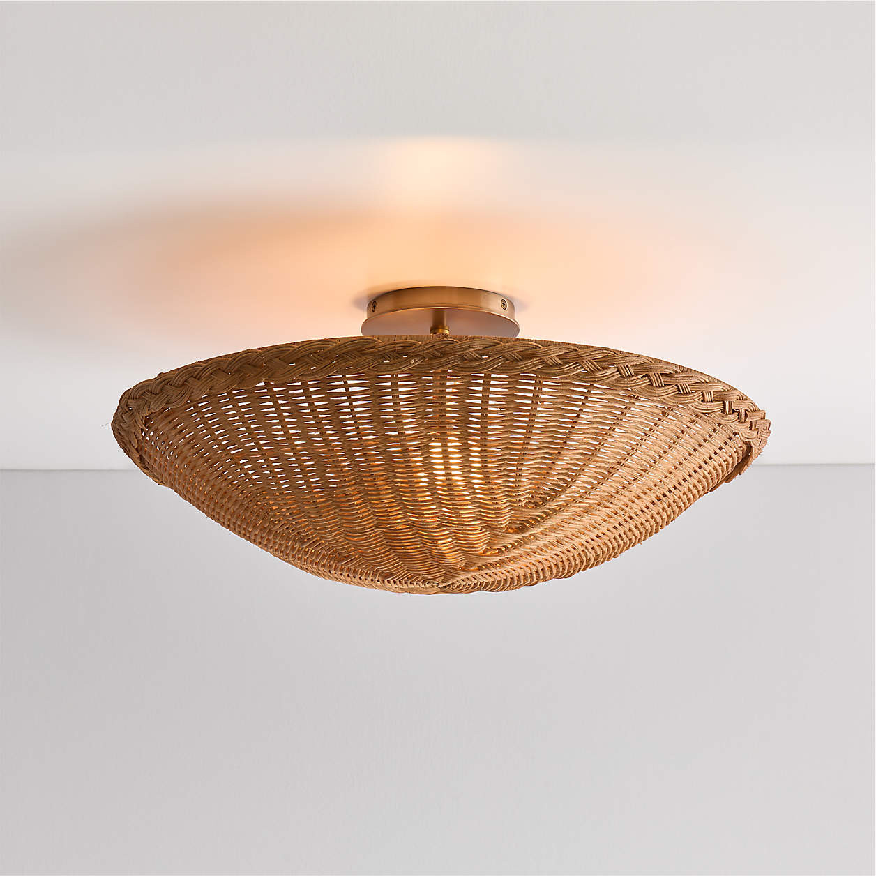 Folklore Semi Flushmount by Sharland England | Crate & Kids | Crate & Barrel