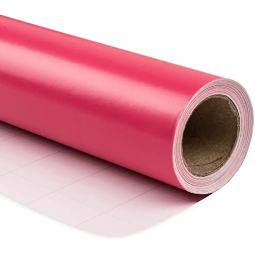 RUSPEPA Hot Pink Wrapping Paper Solid Color for Wedding, Birthday, Shower, Congrats, and Holiday - 30 inches x 32.8 feet | Amazon (US)