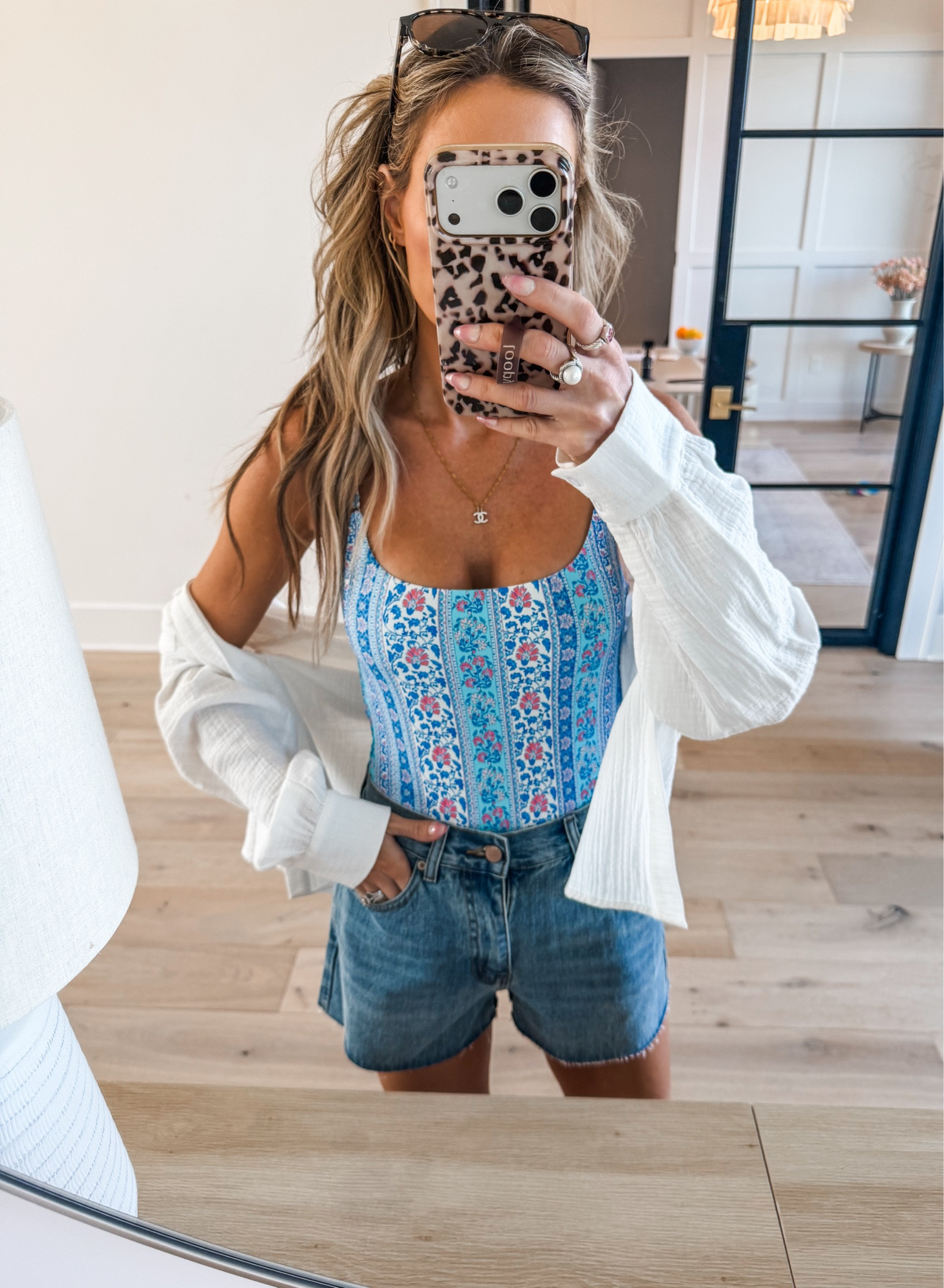 Love this print! 👙🩵

#LTKootd #LTKSwim #LTKgrwm