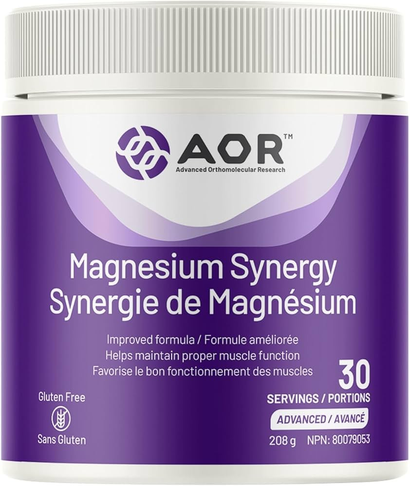 AOR - Magnesium Synergy, 208g Powder - Vegan Magnesium Supplement for Men and Women - Immune Supp... | Amazon (CA)