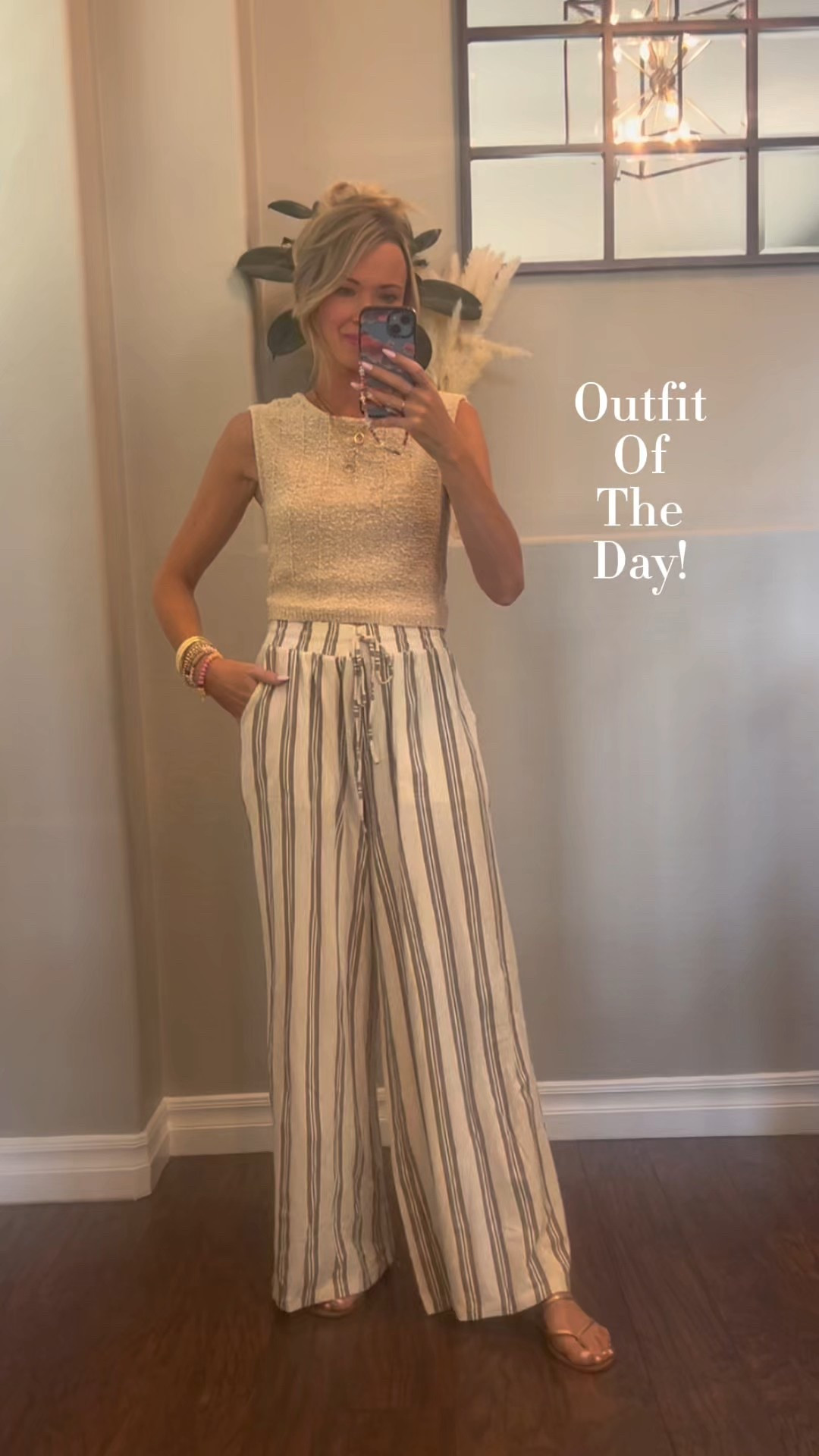 My Outfit of the day! 
Top-xs
Pants- xs
I am wearing those sticky nipple covers with this top! They are my go to for spring and summer outfits! 
This would be a really cute vacation outfit too! You can mix and match the top and pants with other things! The pants have a matching top that Ill link too! ❤️

#LTKTravel #LTKFindsUnder50 #LTKStyleTip