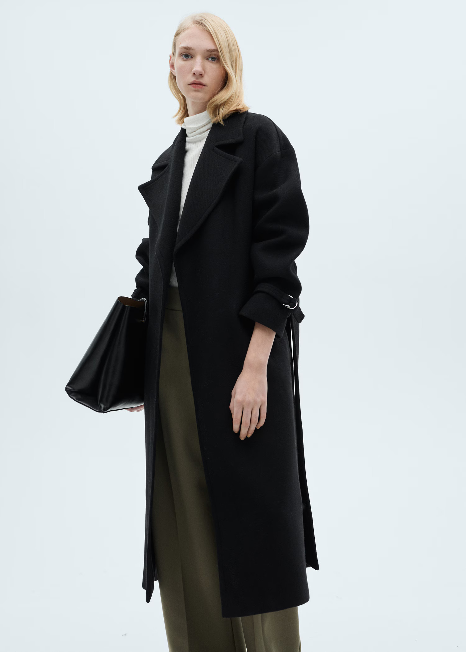 Maxi lapel Manteco wool coat - Women | MANGO USA | Mango (US/MX/AU)