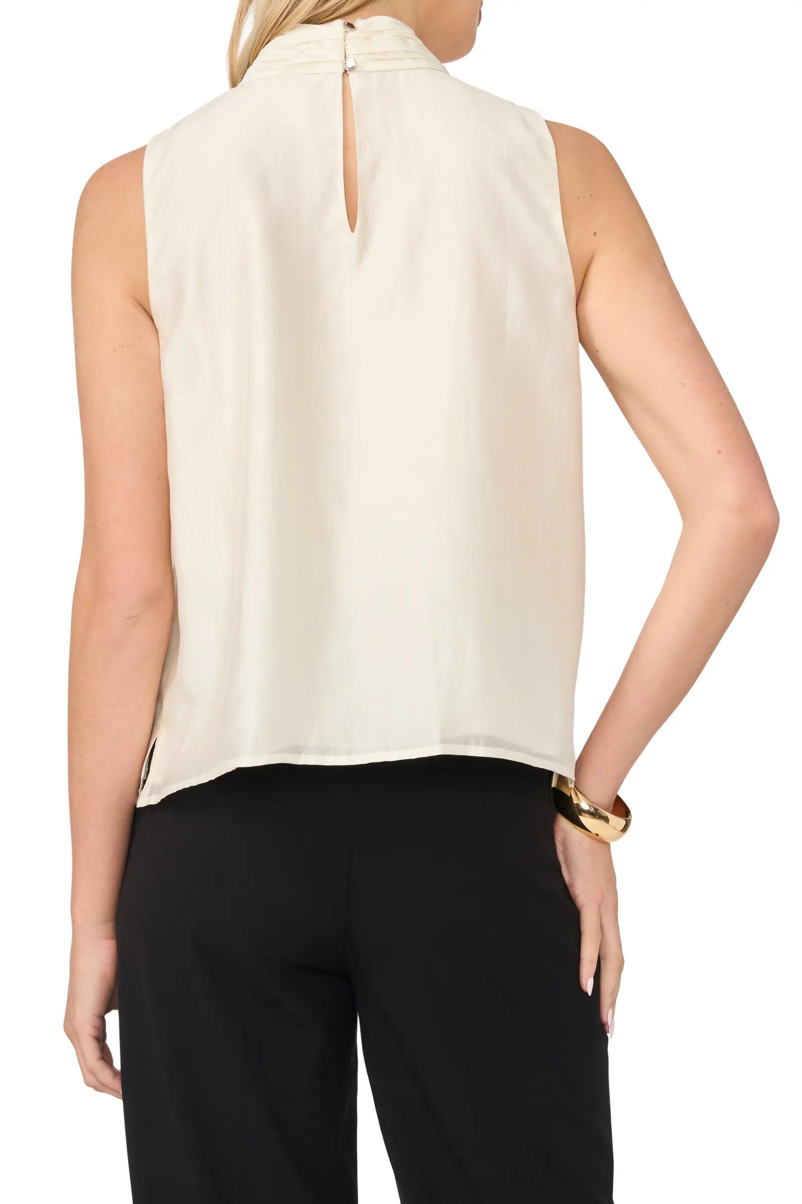 Tie Neck Sleeveless Top (Women) | Nordstrom | Nordstrom