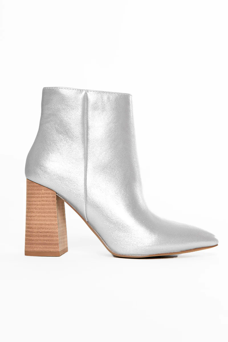 Veronica Booties- Silver | BuddyLove